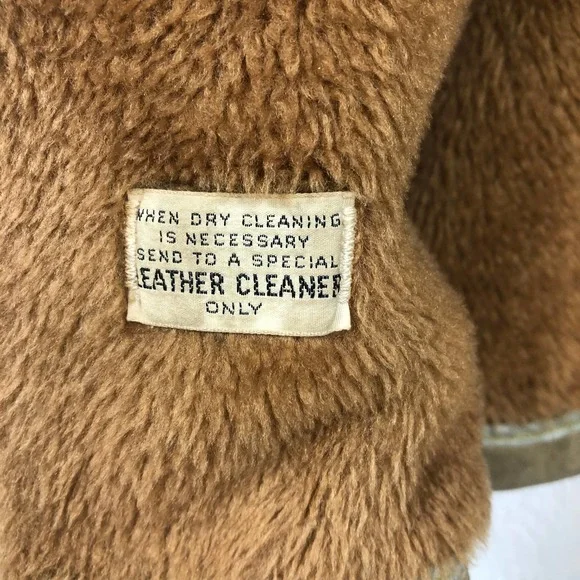 Vintage 70´s The Leather Shop Jacket Faux Fur Cattleman Rancher workwear 42T Jackets & Coats